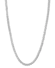 Glaze Jewelry Silver Heavy Wheat Chain Necklace