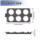 Griddle Egg Ring Tray 6 Cavity Silicone Egg Cooking Ring Detachable SmcvA
