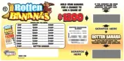 NEW pull tickets ROTTEN BANANAS - Seal Card Tabs