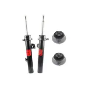 2 Front KYB Shock Absorbers + Strut Mount Kit for BMW 1 Series E82 E87 E88 03-15