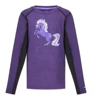 Kerrits Kids Free Frolic Base Layer Top - Huckleberry