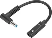 POENVFPO Precise Power Adapter Cable Efficiently Converts Type C Female to 4.5mm X 0.6mm for Notebooks, Suitable for HP450G3/ G4 440G3/ G4, All Copper Conductor for PD Charging