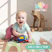 Playpals Kid Play Mat Baby Crawling foldable Double Pad XPE Foam Non-slip Carpet