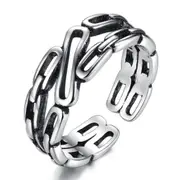 3PCS Silver plating Ring Hollow Woman Fashion Jewelry Opening Size Adjustable Ring