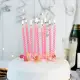 【Rex London】波點生日蠟燭10入 粉(慶生小物 派對裝飾 造型蠟燭 蛋糕裝飾燭)