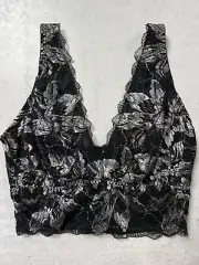 Cosabella Paradiso Curvy Plunge bralette wireless Shades Of Gray Sz S 32-34 DD-F