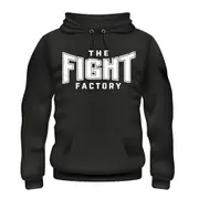FIGHT FACTORY Logo Hoodie - Black/White