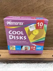 Memorex PC Formatted 3.5" Computer Diskettes 1.4 MB HD - 10 Disks