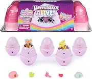 Hatchimals Alive, Rainbow Splash Egg Carton Toy with 5 Mini Figures in Colour-Reveal Eggs & 10 Accessories, Kids’ Toys for Girls & Boys Aged 3+
