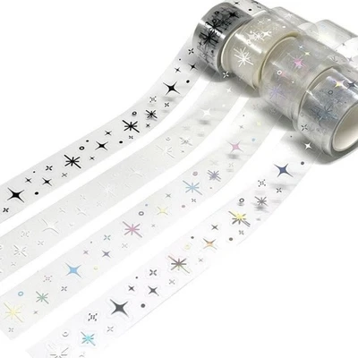 Star Pattern Washis Tape Korean Styles Artists Tapes PET Decorative Tape