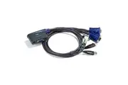 CS62US 2 Port USB Kvm Switch Inc 90Cm Cables Built In