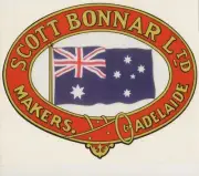 Scott Bonnar Supercut Vintage Mower Oval Repro Decal