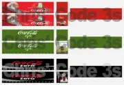 Adhesive Vinyl Shipping Container Decal suit OO gauge Hornby - Coke 3 Pack Set