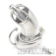 Stainless Steel Male Chastity Cage Device Metal Men Locking Rings Belt Restraint