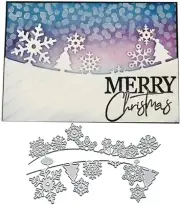 Snowflake Border Metal Cutting Die Cuts, DIY Crafts Snowflake Border Edge Scrapb