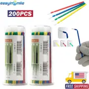 200PC Dental Micro Applicator Disposable Brush Bendable Eyelash Extension Brush
