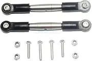 KANGYEBAIHUODIAN 1/10 Desert Truck RTR Upgrade Fit for Accessories Metal Stainless Steel Front Upper Arm Tie Rod with Nylon Rubber Feet