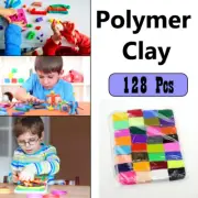 128PCS Polymer Soft Clay Block Set DIY Craft Malleable Fimo Modelling