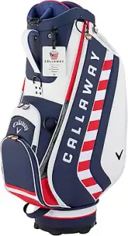 Callaway Golf Men's Cart Caddy Bag CRT SPL-I 24 JM 9.5 x 47 in 5.3kg WHT/NVY/RED