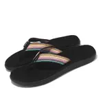 TEVA 拖鞋 W VOYA FLIP 女鞋 復古彩虹黑 再生織帶拖鞋 支撐 人字拖 夾腳拖 1019040ABML