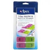 Apex, 7-Day AM/PM XL, Detach N' Go™ Pill Organizer, 1 Pill Organizer