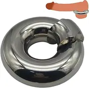 SM Penis Ring Solid Metal Round Testicle Stretcher Ball Stretcher Cock Ring Chastity Scrotum Ring Bondage Sex Toys for Men(I)