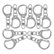 10pcs Swivel Snap Hooks For Lanyard Small Lobster Claw Keychain Clip Heavy Duty