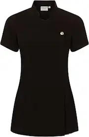 Press Stud Salon Tunic - Beauty Hairdressing Massage Therapist Spa Health Work Nail Uniform