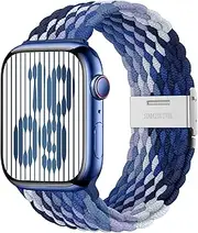 XMUXI Compatible with Apple Watch Series 8 Band 45mm 41mm Braided Nylon Replacement Watch Strap compatible with IWatch 9 Straps Ultra 49mm SE 9 8 7 6 5 4 44mm 40mm Watch Belt