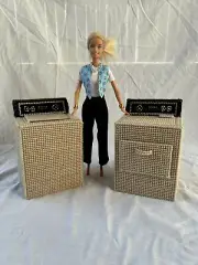 Barbie Plastic Canvas Handmade Washer/dryer set