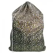 Heavy Duty Hunter Nylon Laundry Bag Draw String 30 X 40 Extra Large Leopard