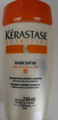 Kerastase Nutritive Bain Satin 2 Nutrition Shampoo 8.5 oz 250 ml Vintage Formula