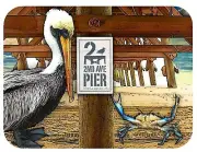 Second Avenue Pier Myrtle Beach Fridge Magnet