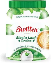 Switten Stevia Leaf Extract Powder I Zero Calorie I Sugar Free 100% Natural White Sugar Substitute I Keto Diet Friendly, Zero Net Carbs I Cook & Bake Blend 400g