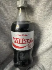 Share A Coke with William 2025 Personalized Gift Coca Cola Bottle 20oz Diet