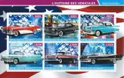 Mini Sheet 2015 Vehicules Auto Automobili Oldtimer American Chevrolet