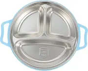 Compartment Plate Stainless Steel Baby Plates Stainless Steel Plates for Kids Stainless Steel Kids Plates Dessert Bowl Compartment Platter Snack Plate Child re-usable