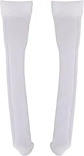JunZheHub 1/12 Scale Doll Clothing Stockings for Figures, 6 Inch Accessories for Miniature Models, White