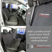 FORD RANGER 2012 TAILORED FRONT REAR SEAT COVERS INC EMB 153 154 BEM