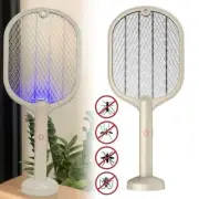 2 in 1 Electric Mosquito Swatter Lamp Fly Insect Killer Bug Zapper Racket USB