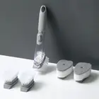 with Soap Dispenser Dishwashing Sponge Brush Scrub Cleaner Dish Scrubber