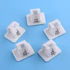 5pcs Self Adhesive Hooks Curtain Rod Bracket Pole Drapery Hook Holders gf