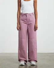 Jasper Wide Leg Pants Mauve Pink
