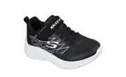 Boy's Skechers, Microspec - Texlor Sneaker - Toddler 403770N-BKSL Black Fabric 6