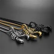 Scorpion Pendant Necklace 316L Stainless Steel Men Chain Necklace Fashion Men Je