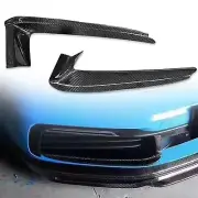 Carbon Fiber Front Fog Light Air Vent Trim For Porsche Carrera 992 2018-2022 19 (for: Porsche)