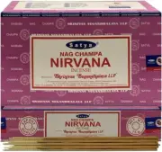 Satya Nag Champa Incense Sticks Nirvana Fragrance Agarbatti Stick Each Pack 15g