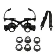1 Pc Head-mounted LED Light Interchangeable Lens Headband Magnifying Glass