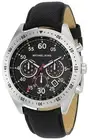 MICHAEL KORS SILVER TONE,BLACK CANVAS BAND, BLACK CHRONO. DIAL WATCH-MK8138