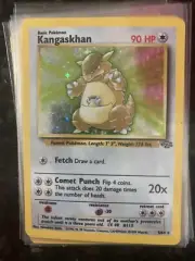 KANGASKHAN 5/64 Holo Foil Rare Base Set JUNGLE Pokemon Card Beautiful